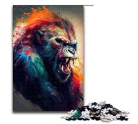 Puzzle per adulti 1000 pezzi The Angry Ape Puzzle impossibile Gioco per famiglie Antistress Sfida difficile 75x50cm