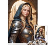 Puzzle per adulti 1000 pezzi The Guardian Cavaliere in armatura Giocattoli antistress Ottimi regali e giocattoli Gioco pratico con pezzi completamente interconnessi di forma casuale Dimensioni 38x26cm