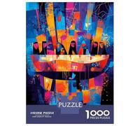 Puzzle Per Adulti 1000 Pezzi The Last Supper Reinterpreted - Abstract Geometric Expressionism Puzzle Per Adulti Giocattoli Antistress Regalo Di Compleanno Natale Regali Di Compleanno 52x38cm/1000pcs