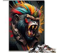 Puzzle per adulti 1000 pezzi The Wild Monkey in cartone, dimensioni 26x38cm, sfida per la mente, attività educativa per adolescenti