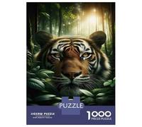 Puzzle Per Adulti 1000 Pezzi Tiger in Amazon Rainforest Puzzle Per Adulti Gioco Pratico Vacanza A Casa Passatempo Gioco Stimolante Regali 38x26cm/1000pcs