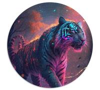 Puzzle per adulti 1000 pezzi Tigre dipinta Puzzle per adulti per serate di giochi in famiglia, arredamento per la casa e regalo per allenare la mente 67,5x67,5 cm