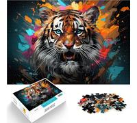 Puzzle per adulti 1000 pezzi Tigre Fantastica Concorso di Velocità Manuale 26x38cm Regalo di Compleanno Regali Decorazione Della Parete