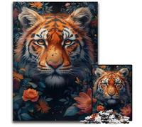 Puzzle per adulti 1000 pezzi Tigre selvaggia Puzzle per adulti Gioco rompicapo, Gioco interattivo per famiglie, Adatto per età 14+ 50x75CM/19,68x29,52 pollici