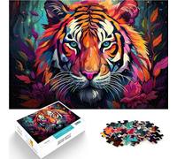 Puzzle per adulti 1000 pezzi Tigre Violento e arrabbiato Puzzle divertenti in famiglia sollievo dallo stress soggiorno uccidere il tempo per adolescenti dai 14 anni e oltre 26 x 38 cm