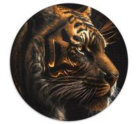 Puzzle per adulti 1000 pezzi Tigri dai denti a sciabola selvagge Puzzle difficili per adulti Perfetti come regali di compleanno, Natale e Halloween 67,5x67,5 cm
