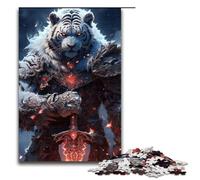 Puzzle per adulti 1000 pezzi Tigri Zanna Grigia Decorazione per la casa Puzzle Giocattoli Offerta come regalo per tutta la famiglia 1000 pezzi