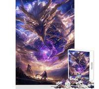 Puzzle per adulti 1000 pezzi Timelapse Drago Giocattolo Decorazione da parete Regalo di compleanno Gioco pratico con pezzi completamente ad incastro di forma casuale Dimensioni 38x52cm