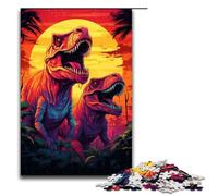 Puzzle per adulti 1000 pezzi Tirannosauro Rex alla ricerca della preda Puzzle impossibile Gioco per famiglie Antistress Sfida difficile 75x50cm