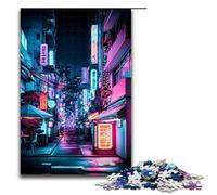 Puzzle per adulti 1000 pezzi Tokyo Giappone Neon Jigsaw Regalo di compleanno per ragazzi dai 14 anni in su 75x50cm