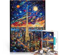 Puzzle per adulti 1000 pezzi Tokyo sfida educativa 50 x 70 cm con parti completamente intrecciate a caso per bambini di 14 anni
