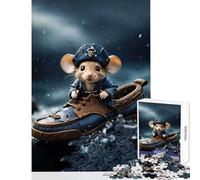 Puzzle per adulti 1000 pezzi Topo nella scarpa Giocattoli antistress Regali per donne Uomini Giochi educativi Attività divertenti a casa Dimensioni 38x26cm