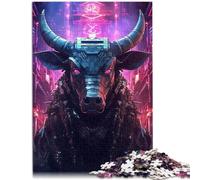 Puzzle per adulti 1000 pezzi Toro futuristico giochi relax 50x75 cm antistress vacanza a casa passatempo per bambini dai 14 anni in su