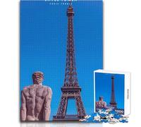 Puzzle per adulti 1000 pezzi Torre Eiffel Divertimento in famiglia e serata di giochi Antistress Regali di Babbo Natale segreto Dimensioni 38x52cm