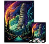 Puzzle per adulti 1000 pezzi Torre pendente di Pisa Italia Puzzle in legno perfetti per regali di compleanno Natale e Halloween 1000 pezzi (38x26 cm)