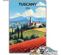 Puzzle per adulti 1000 pezzi Toscana Italia Viaggio Stampa, per età 14 anni e oltre Arredamento per la casa Come regalo per tutta la famiglia e gli amici 50x75cm