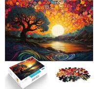 Puzzle per adulti 1000 pezzi tour al tramonto Family Fun Puzzle Ogni pezzo è unico - Gioco divertente per famiglie impegnativo per bambini di 14 anni 50x75cm