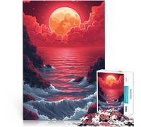 Puzzle per adulti 1000 pezzi Tramonto Fantastico sul mare Puzzle tagliato con precisione 26x38cm Migliorare l'amore tra le coppie per i giovani di 14 anni