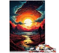Puzzle per adulti 1000 pezzi Tramonto Il Puzzle Ogni pezzo è unico - Gioco divertente e stimolante in famiglia Adatto per adolescenti di 14 anni e oltre 50 x 70 cm