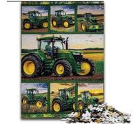 Puzzle per adulti 1000 pezzi Trattore con attrezzi agricoli, puzzle da 1000 pezzi per rafforzare il legame familiare, feste e compleanni (dimensioni 50x75cm)