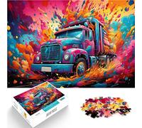 Puzzle per adulti, 1000 pezzi, trattore, velocità manuale, sfida dell'intelligenza cerebrale, giocattolo per adolescenti dai 14 anni, 26 x 38 cm