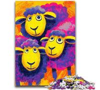 Puzzle per adulti 1000 pezzi Tre pecore per bambini dai 14 anni in su Gioco impossibile Regalo di compleanno di Natale 26x38cm