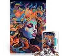 Puzzle per adulti 1000 pezzi Trippy Art Anspruchsvoll, aber lustig und humorvoll mit passendem poster und Quizblatt75 x 50 cm