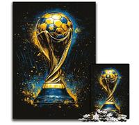 Puzzle per adulti 1000 pezzi Trofeo di calcio Puzzle in legno Regalo perfetto per compleanni, feste, ideale per Natale 50X75cm