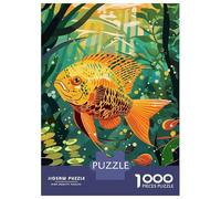 Puzzle Per Adulti 1000 Pezzi Tropical Fish Illustration Puzzle Per Adulti Gioco Pratico Vacanza A Casa Passatempo Gioco Stimolante Regali 52x38cm/1000pcs