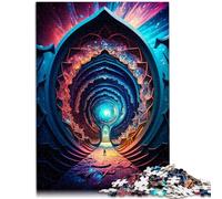 Puzzle per adulti 1000 pezzi Tunnel Secret Giocattoli educativi con poster assortito e foglio di domande, adatto per adolescenti dai 14 anni e oltre 50 x 75 cm