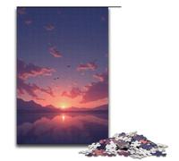 Puzzle per adulti 1000 pezzi Uccelli che volano nel cielo al tramonto Puzzle Giochi Giocattoli Regalo Adatto per la decorazione del desktop 1000 pezzi (38x26 cm)