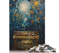 Puzzle per adulti 1000 pezzi Uccelli sul pianoforte Puzzle per adulti Gioco impegnativo 1000 pezzi (75x50 cm)