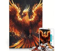Puzzle per adulti 1000 pezzi Uccello Fenice Mistica Giocattolo Antistress Taglio di Precisione Ideale come Regalo per Tutta la Famiglia 38x26cm