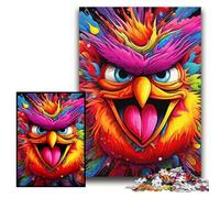 Puzzle per adulti 1000 pezzi Uccello rosa Puzzle per adulti 26x38cm Regalo perfetto per genitori, amanti, amici - Età 14+