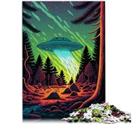 Puzzle per adulti 1000 pezzi UFO Art divertente per tutta la famiglia 26 x 38 cm sfida per l'intelligenza cerebrale giocattolo avvincente per adolescenti dai 14 anni in su