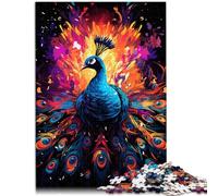 Puzzle per adulti, 1000 pezzi, un bellissimo giocattolo educativo di pavone per alleviare lo stress, ottimo regalo adatto per e ragazzi a partire dai 14 anni, 26 x 38 cm