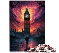Puzzle per adulti 1000 pezzi Un Grande campanile sopra la città Giochi educativi a casa Giocattoli fai da te 26x38cm Regalo di compleanno Regali Art Murale