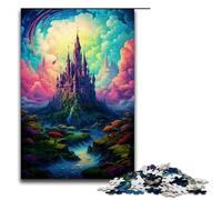 Puzzle per adulti 1000 pezzi Un grande castello sopra la città Puzzle impossibile Gioco per famiglie Antistress Sfida difficile 1000 pezzi (75x50 cm)