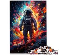 Puzzle per adulti, 1000 pezzi, un misterioso astronauta, opera d'arte puzzle, 26 x 38 cm, regalo di compleanno, arte da parete per 14 anni