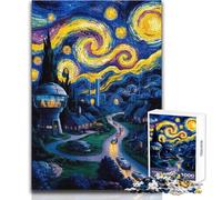 Puzzle per adulti 1000 pezzi Un omaggio a Van Gogh Giocattolo Gioco intellettuale Regali per donne Regalo di compleanno Dimensioni 50x75cm