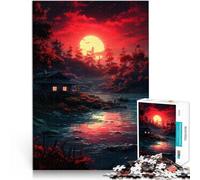 Puzzle per adulti, 1000 pezzi, "Un piccolo spazio al tramonto", opera d'arte puzzle, 26 x 38 cm, ottimo regalo per tutta la famiglia, per adolescenti dai 14 anni in su