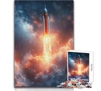 Puzzle per adulti 1000 pezzi Un razzo che esplode Giochi rilassanti Sfida difficile Regalo per compleanni Dimensioni 50x75cm