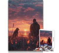 Puzzle per adulti 1000 pezzi Un uomo che pensa al suo cane Giocattolo Gioco intellettuale Regali per donne Regalo di compleanno Dimensioni 38x26cm