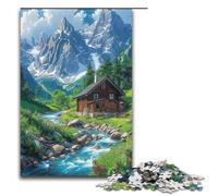 Puzzle per adulti 1000 pezzi Una città sotto le montagne innevate Puzzle per adulti Puzzle di carta Giochi per famiglie Regali di compleanno di Natale 1000 pezzi (38x26 cm)