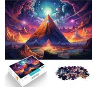 Puzzle per adulti, 1000 pezzi, una piramide fantasia, per alleviare lo stress, con parti completamente intrecciate a caso, 50 x 70 cm
