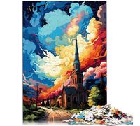 Puzzle per adulti 1000 pezzi "Una splendida città natale" puzzle regali 26 x 38 cm gioco impegnativo e gioco di famiglia per bambini dai 14 anni in su