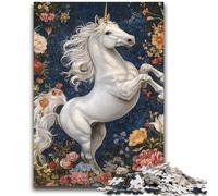 Puzzle per adulti 1000 pezzi Unicorno bianco per bambini dai 14 anni in su Gioca perché è ideale come regalo per tutta la famiglia 50x75cm