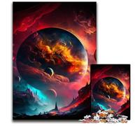 Puzzle per adulti 1000 pezzi Universo Pianeta Puzzle in legno per adulti per arredamento casa, allenamento del cervello e regali per le feste 50x75CM/19,68x29,52 pollici