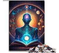 Puzzle per adulti 1000 pezzi Universo Zen esoterico, antistress con pezzi completamente interconnessi di forma casuale per bambini dai 14 anni in su (dimensioni 26x38cm)