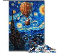 Puzzle per adulti, 1000 pezzi Van Gogh Night Sky Babbo Natale Puzzle per adulti per divertimento in famiglia Perfetto per le vacanze, serate di gioco interattive (dimensioni 50x75cm)